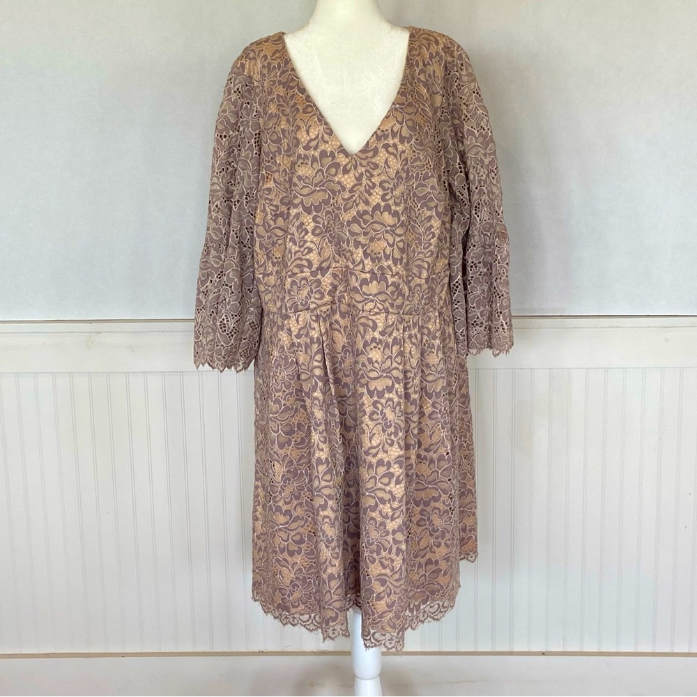 Eliza J Lace MIDI Dress Sz XL